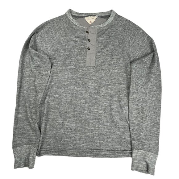 rag & bone Other - Rag & Bone Henley T Shirt Heather Gray 3-Button Long Sleeve Casual Mens Size S